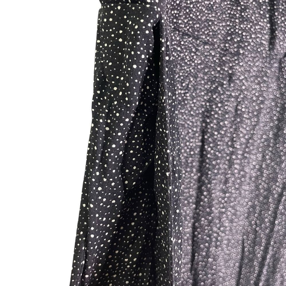 Loft Plus Jumpsuit In Black Dots Flutter Sleeve W… - image 7